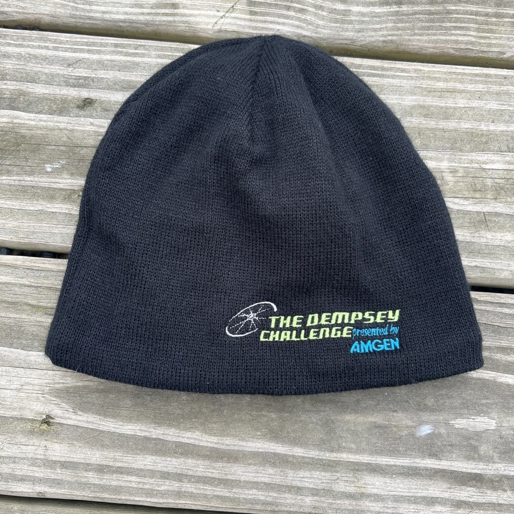 The Patrick Dempsey Challenge fleece lined Beanie Hat Cap Knit